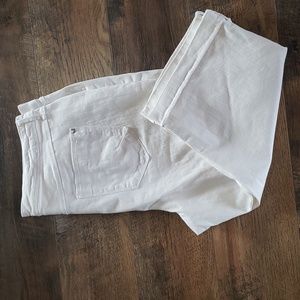 Gloria Vanderbilt All-Around Slimming Effect Womens Capri Pants, White, Size 12